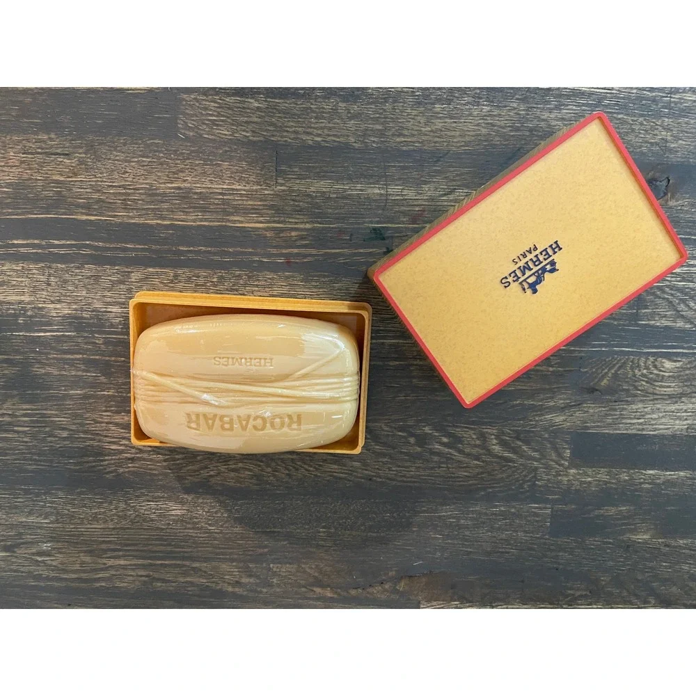 Hermes Rocabar Perfumed Soap with Signature Travel Case New Sealed